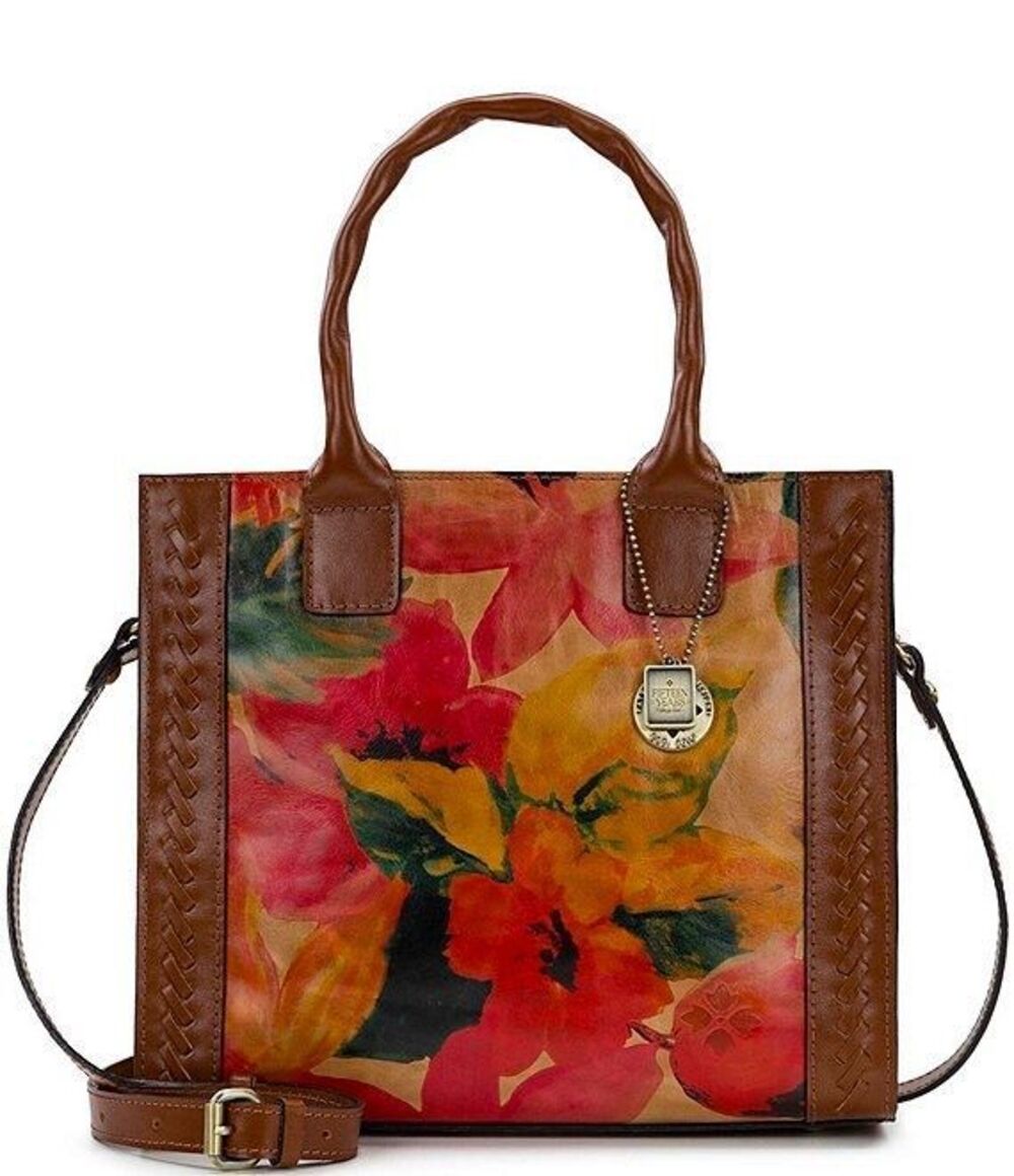 NWT DILLARDS Patricia Nash Spring Multi Curry leather tote bag vibrant floral de